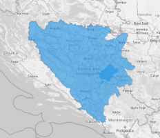 Map of Bosnia and Herzegovina Municipalities