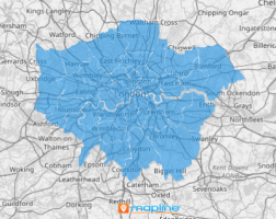 Map of London Boroughs