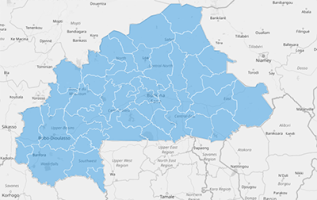 Map of Burkina Faso Provinces