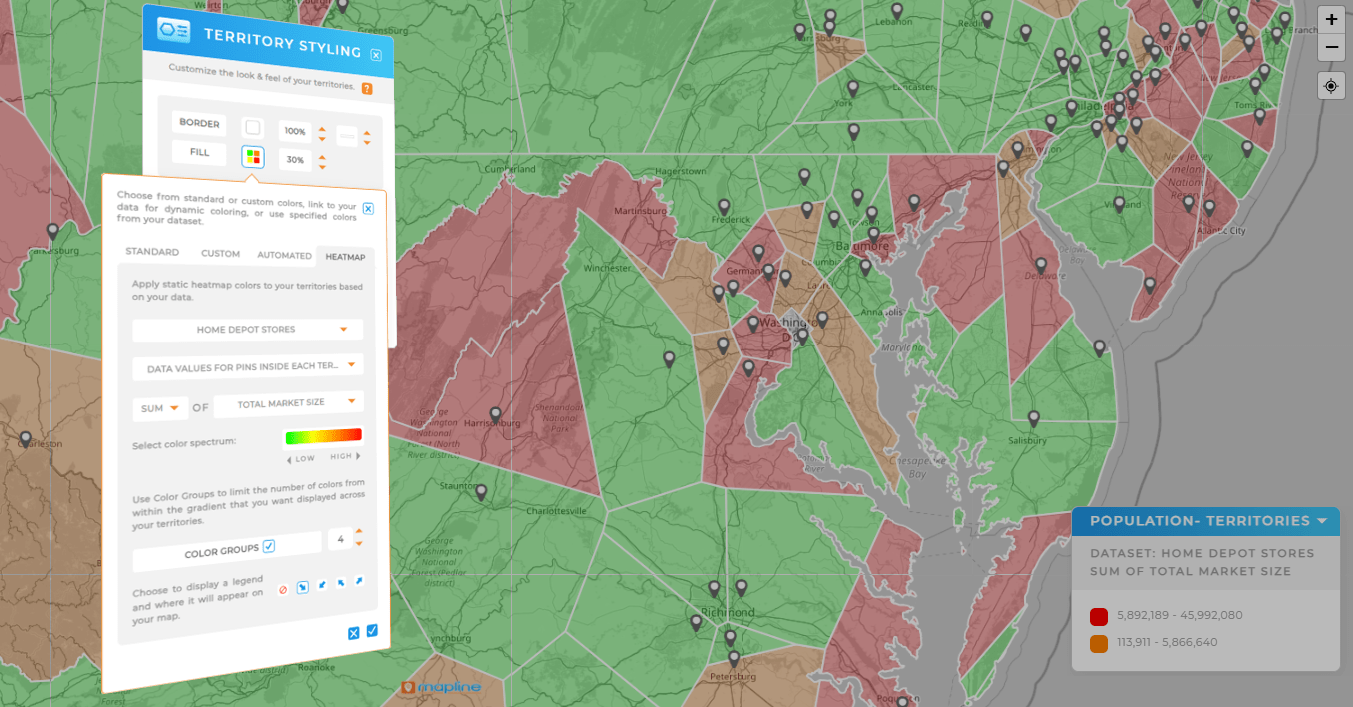 Make a demographic heat map in seconds with Mapline