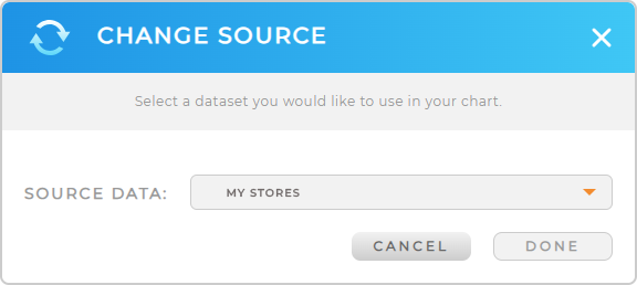 Screenshot of the 'change source' lightbox in Mapline