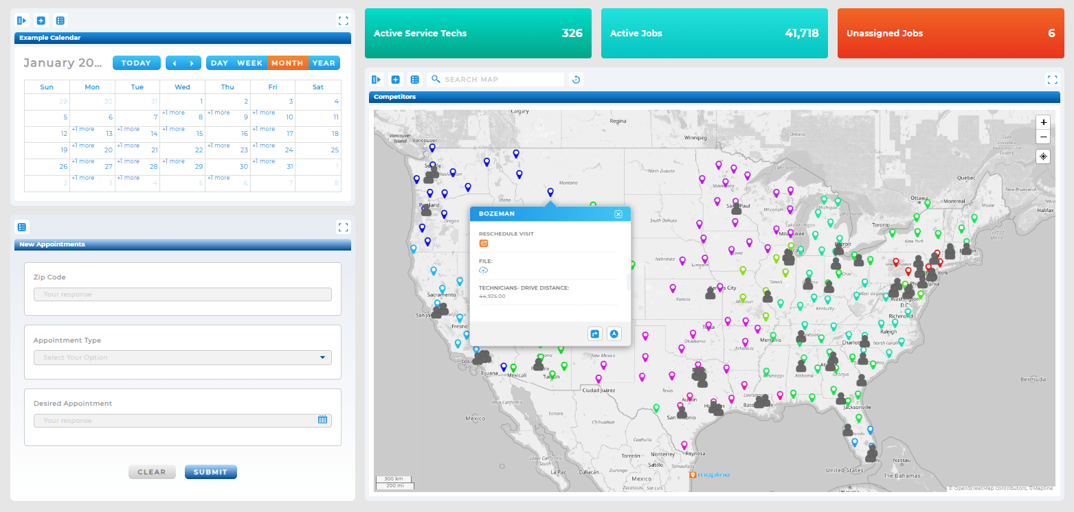 Use smart scheduling to reschedule appointments in one click with Geo Scheduling